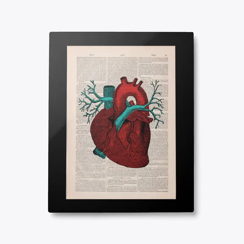 Aesthetic Wall Art of Human Heart